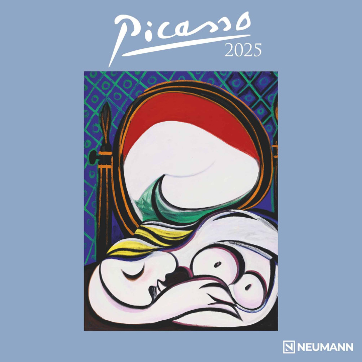 Calendar / Agendă Picasso 2025 - Wand-Kalender - Broschüren-Kalender - 30x30 - 30x60 geöffnet - Kunst-Kalender 
