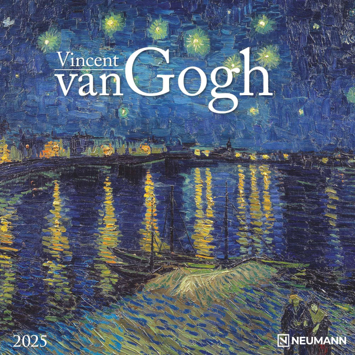 Kalendář/Diář Vincent van Gogh 2025 - Wand-Kalender - Broschüren-Kalender - 30x30 - 30x60 geöffnet - Kunst-Kalender 