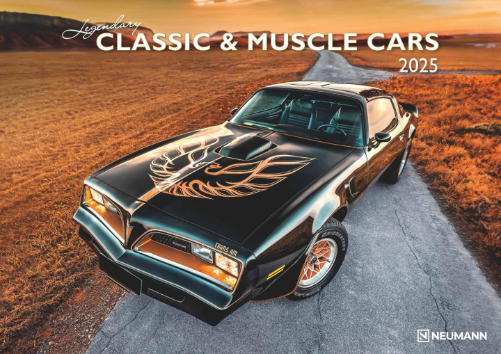Naptár/Határidőnapló Legendary Classic & Muscle Cars 2025 - Wand-Kalender - Auto-Kalender - 42x29,7 - Oldtimer 