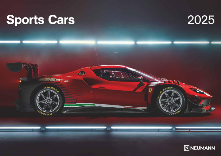 Календар/тефтер Sports Cars 2025 - Foto-Kalender - Wand-Kalender - 42x29,7 - Autos 
