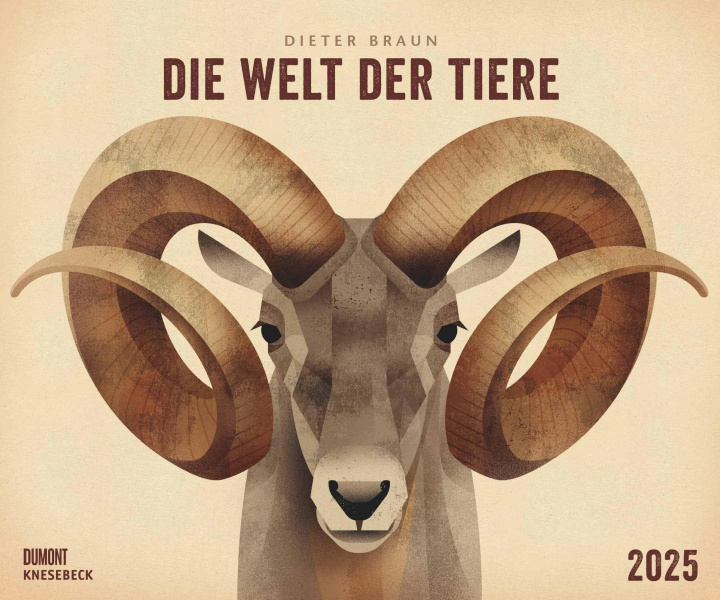 Kalendář/Diář Dieter Braun: Die Welt der Tiere 2025 - Wandkalender - Format 60 x 50 cm Dieter Braun
