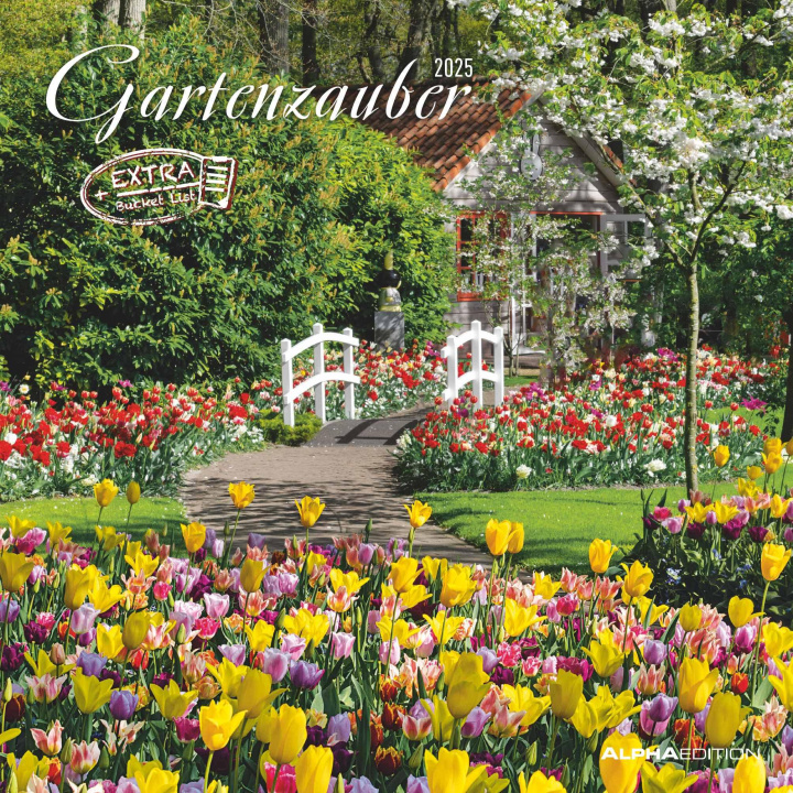 Calendar / Agendă Gartenzauber 2025 - Broschürenkalender 30x30 cm (30x60 geöffnet) - Kalender mit Platz für Notizen - Gardens - Bildkalender - Wandplaner - Gartenkalend 