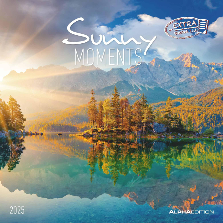 Календар/тефтер Sunny Moments 2025 - Broschürenkalender 30x30 cm (30x60 geöffnet) - Kalender mit Platz für Notizen - Bildkalender - Wandplaner - Wandkalender 