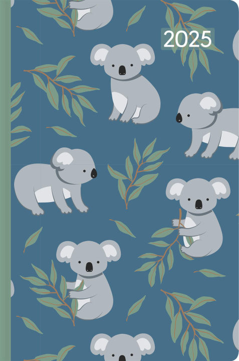 Libro Ladytimer Mini Koala 2025 - Taschen-Kalender 8x11,5 cm - Muster - Weekly - 144 Seiten - Notiz-Buch - Alpha Edition 