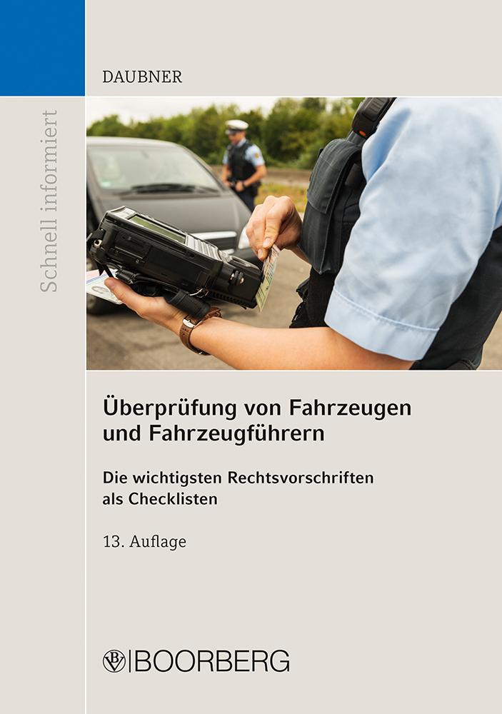Kniha Überprüfung von Fahrzeugen und Fahrzeugführern 
