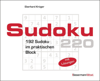 Kniha Sudokublock 220 (5 Exemplare à 2,99 EUR) Eberhard Krüger