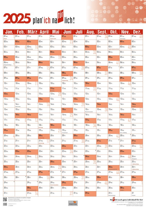 Kalendář/Diář Türplaner Kalender 2025 