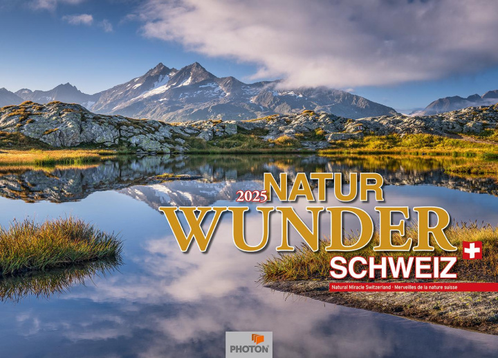 Naptár/Határidőnapló Naturwunder Schweiz Kalender 2025 Martin Mägli