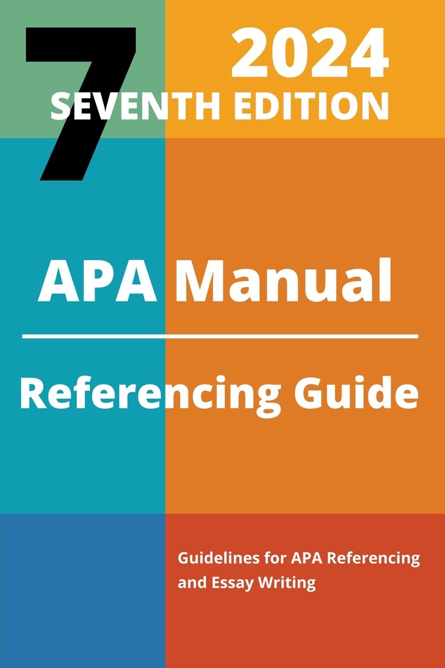 Книга APA Manual 7th Edition 2024 Referencing Guide 