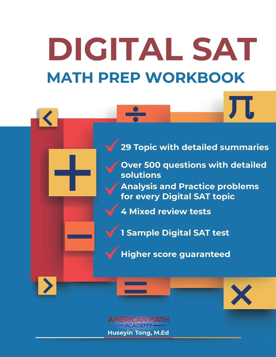 Book DIGITAL SAT MATH PREP WORKBOOK "Ace the Test with Confidence" 