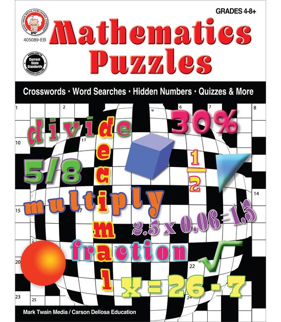Knjiga Mathematics Puzzles Workbook Mark Twain Media