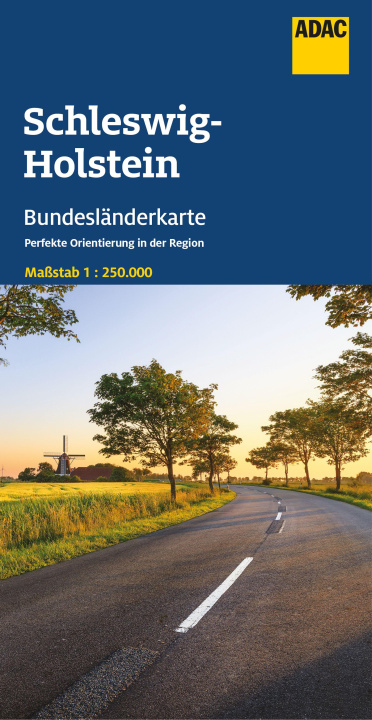 Nyomtatványok ADAC Bundesländerkarte Deutschland 01 Schleswig-Holstein 1:250.000 