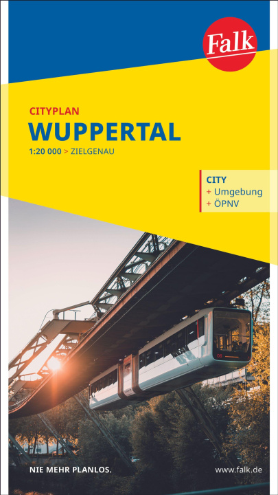 Nyomtatványok Falk Cityplan Wuppertal 1:20.000 