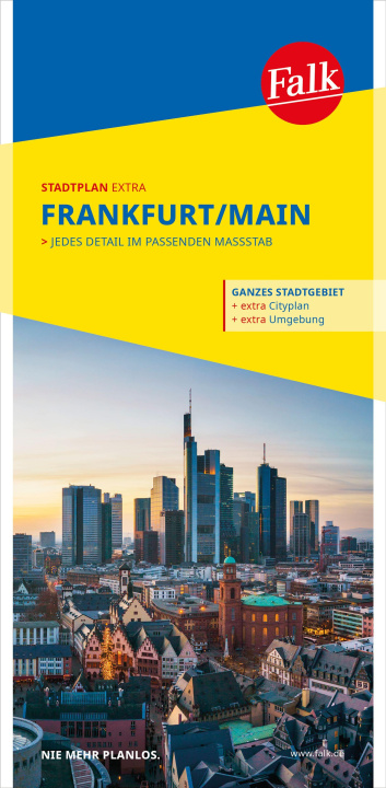 Prasa Falk Stadtplan Extra Frankfurt am Main 1:20.000 
