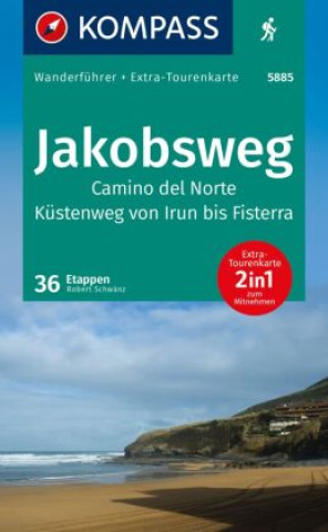 Kniha KOMPASS Wanderführer Jakobsweg Camino del Norte, 36 Etappen 