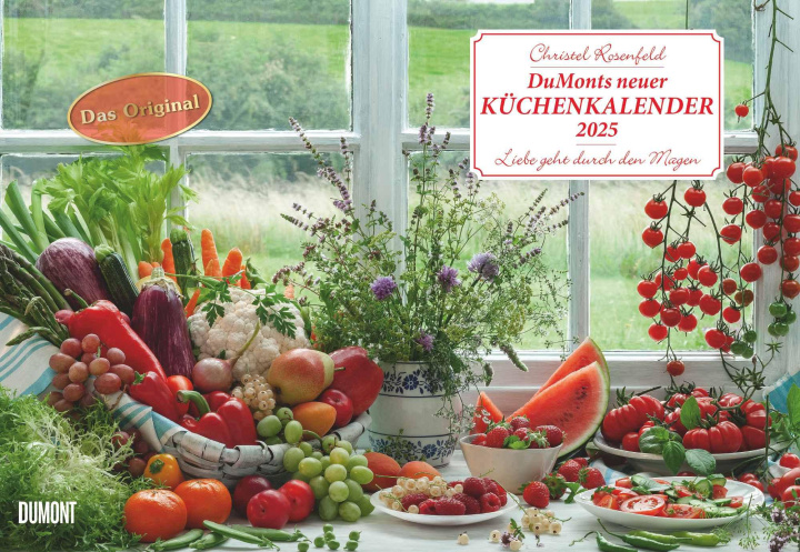 Naptár/Határidőnapló DUMONTS neuer Küchenkalender 2025 - Broschürenkalender - mit Rezepten und Gedichten - Format 42 x 29 cm Christel Rosenfeld