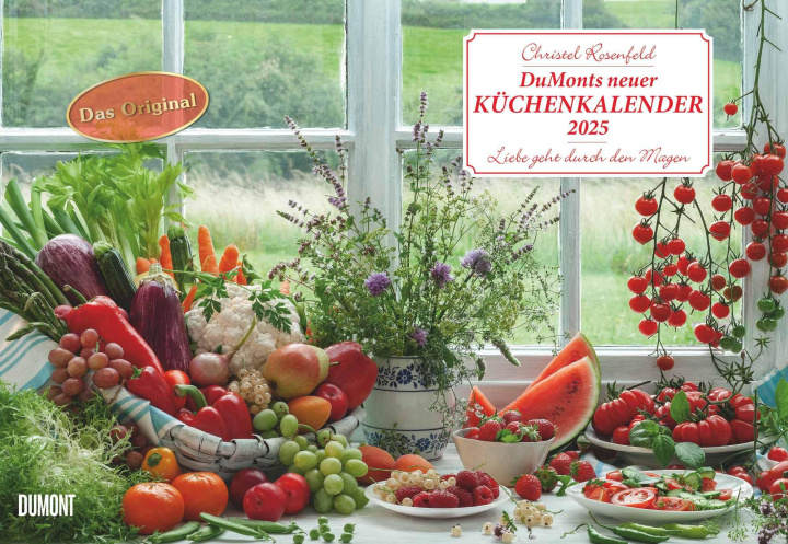 Kalendarz/Pamiętnik DUMONTS neuer Küchenkalender 2025 - Broschürenkalender - mit Rezepten und Gedichten - Format 42 x 29 cm Christel Rosenfeld