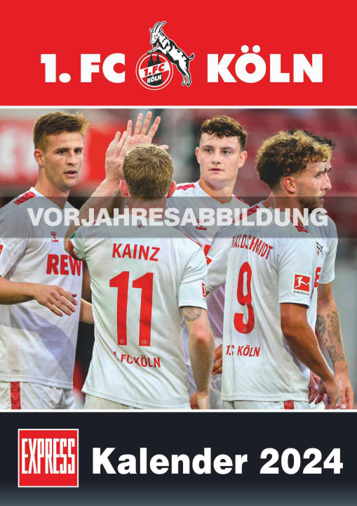 Calendar/Diary 1. FC Köln 2025 - Fußball-Kalender - Express-Fankalender - Wandkalender 29,7 x 42 cm Express