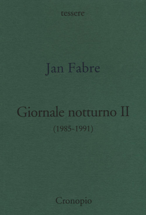 Kniha Giornale notturno (1985-1991) Jan Fabre