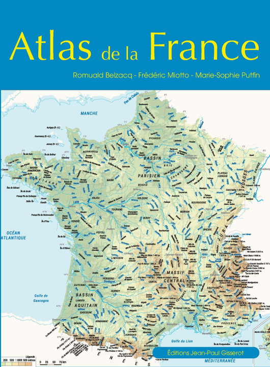 Carte ATLAS DE LA FRANCE MIOTTO FREDERIC