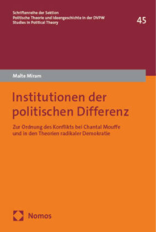 Kniha Institutionen der politischen Differenz Malte Miram