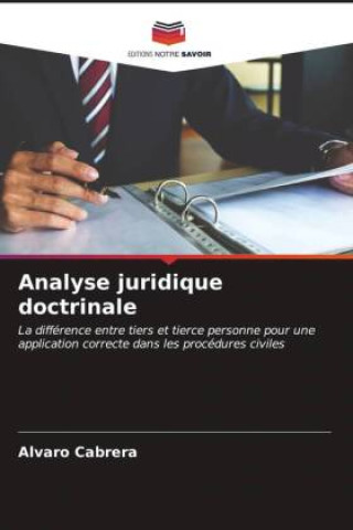 Kniha Analyse juridique doctrinale 