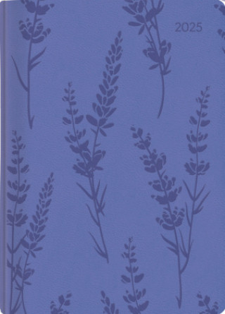 Naptár/Határidőnapló Ladytimer Grande Deluxe Lavender 2025 - Taschen-Kalender A5 (15x21 cm) - Tucson Einband - mit Motivprägung - Weekly - 128 Seiten - Alpha Edition ALPHA EDITION