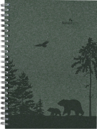 Kalendář/Diář Wochenplaner Nature Line Pine 2025 - Taschen-Kalender A5 - 1 Woche 2 Seiten - Ringbindung - 128 Seiten - Umwelt-Kalender - mit Hardcover - Alpha Editi ALPHA EDITION