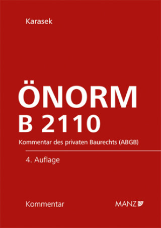 Kniha ÖNORM B 2110 Georg Karasek