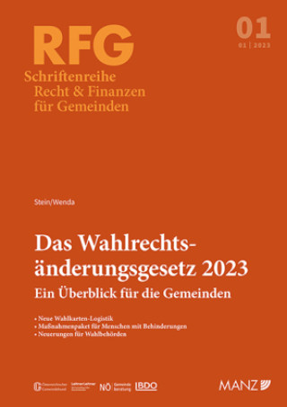 Kniha Das Wahlrechtsänderungsgesetz 2023 Ein Überblick für die Gemeinden Robert Stein