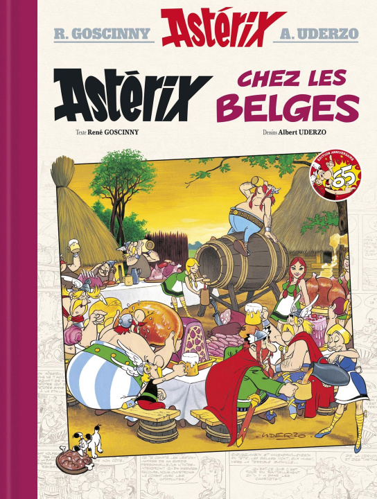 Book Astérix chez les Belges n°24 - édition luxe - 65 ans Astérix René Goscinny