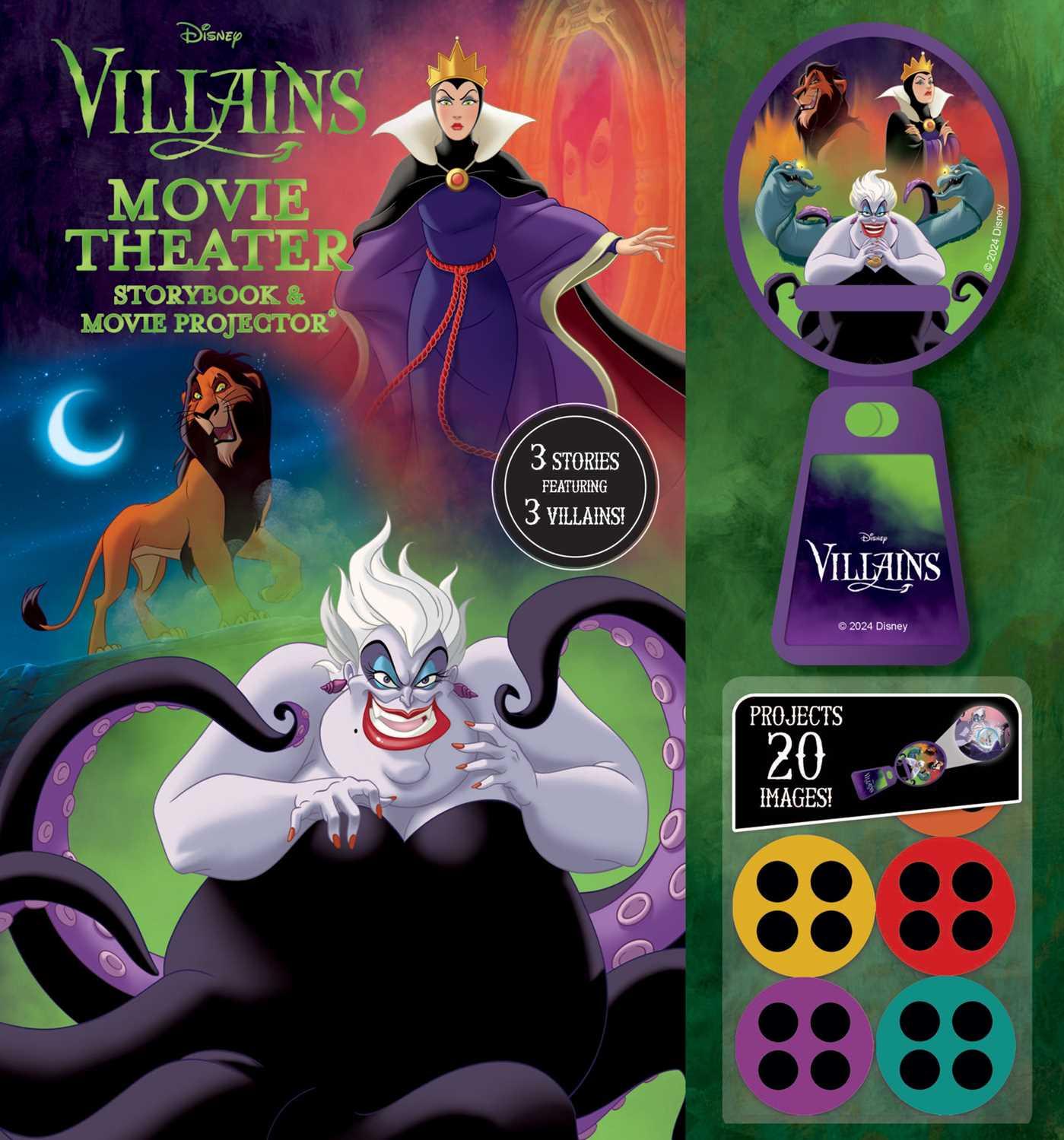 Kniha Disney Villains: Movie Theater Storybook & Movie Projector 