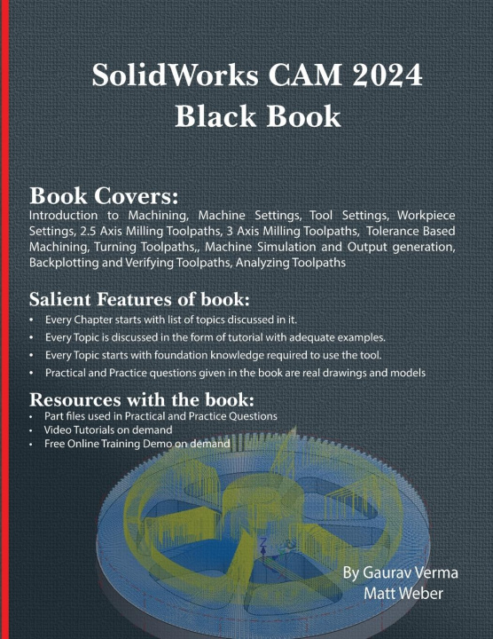 Kniha SolidWorks CAM 2024 Black Book Matt Weber