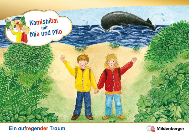 Carte Kamishibai mit Mia und Mio: Ein aufregender Traum - Set 