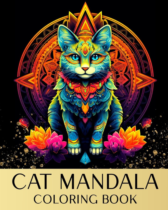 Книга Cat Mandala Coloring Book 