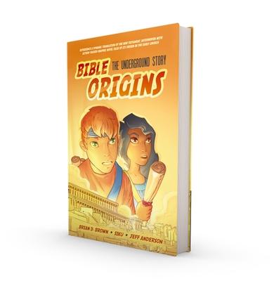 Book Bible Origins (New Testament + Graphic Novel Origin Stories), Hardcover, Orange 