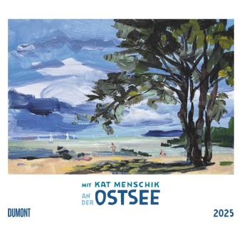 Kalendář/Diář Mit Kat Menschik an der Ostsee 2025 - Kunstkalender - Spiralbindung - Format 38 x 35,5 cm DuMont Kalenderverlag