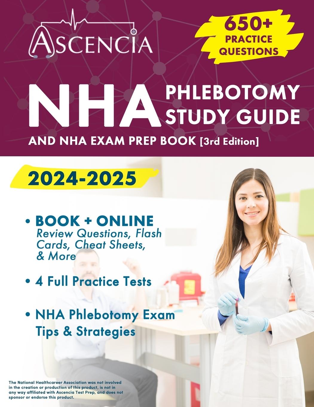 Książka NHA Phlebotomy Study Guide 2024-2025 Jeremy Downs