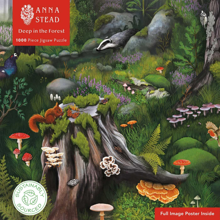 Książka Adult Sustainable Jigsaw Puzzle Anna Stead: Deep in the Forest 