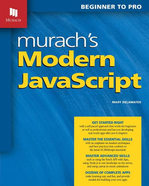 Könyv Murach's Modern JavaScript Mary Delamater