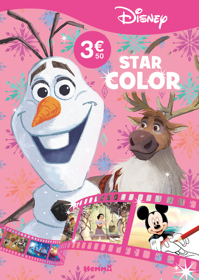 Carte Disney - Star Color (Olaf et Sven) 