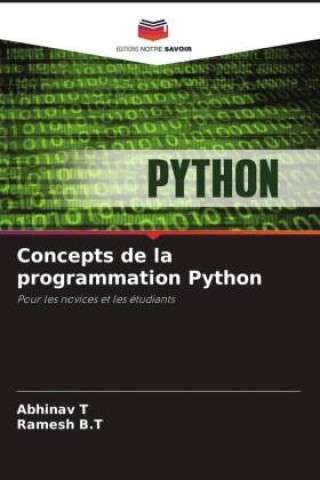 Book Concepts de la programmation Python Ramesh B. T