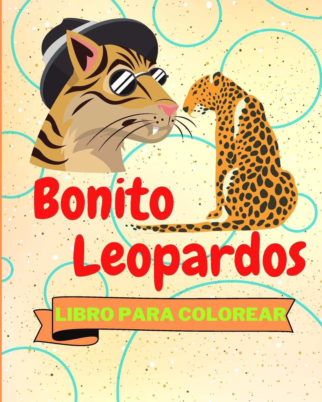 Carte Libro Para Colorear de Bonito Leopardos 