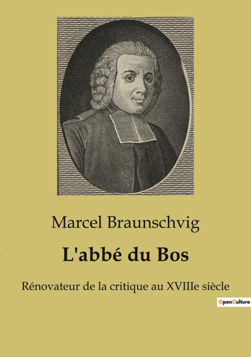 Knjiga L'abbé du Bos Braunschvig