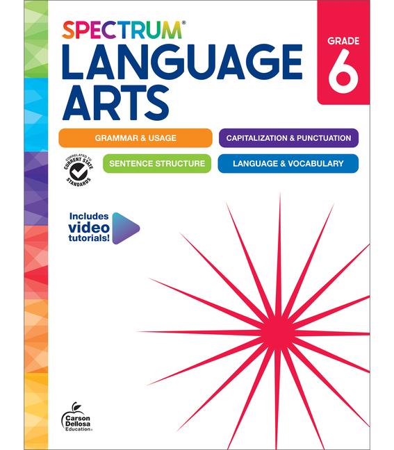 Kniha Spectrum Language Arts Workbook, Grade 6 Carson Dellosa Education