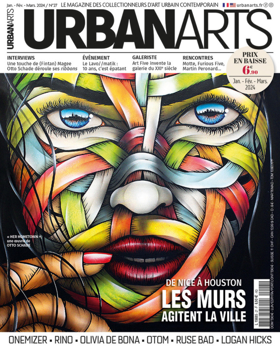 Carte Urban Arts Magazine n°27 : Les murs agitent la ville - Janvier - Février- Mars 2024 