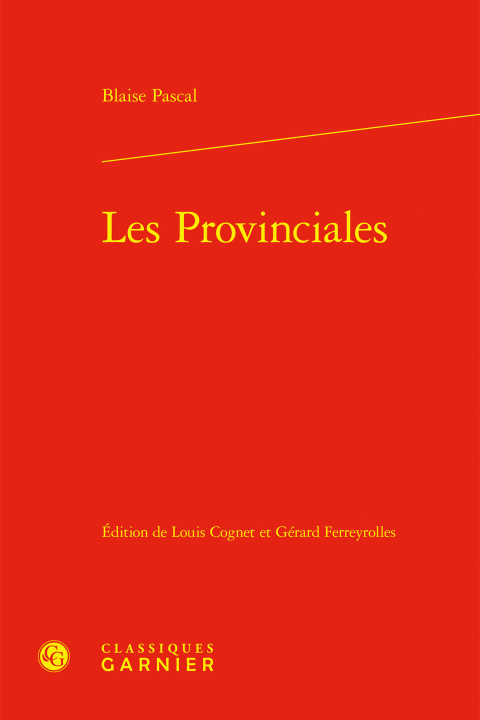 Boek Les provinciales Pascal blaise