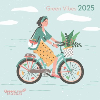 Kalendář/Diář GreenLine Green Vibes 2025 - Wand-Kalender - Broschüren-Kalender - 30x30 - 30x60 geöffnet Neumann Verlage