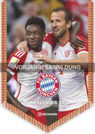 Kalendarz/Pamiętnik FC Bayern München 2025 - Mini-Bannerkalender - Fan-Kalender - Fußball-Kalender - 21x29,7 - Sport Neumann