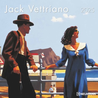 Calendar / Agendă Jack Vettriano 2025 - Wand-Kalender - Broschüren-Kalender - 30x30 - 30x60 geöffnet - Kunst-Kalender Neumann